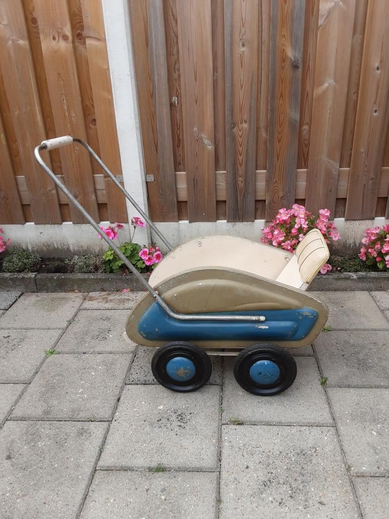 Vintage Poppenwagen - Jaren '50 Speelgoed, Ophalen, Gebruikt, Jongen of Meisje