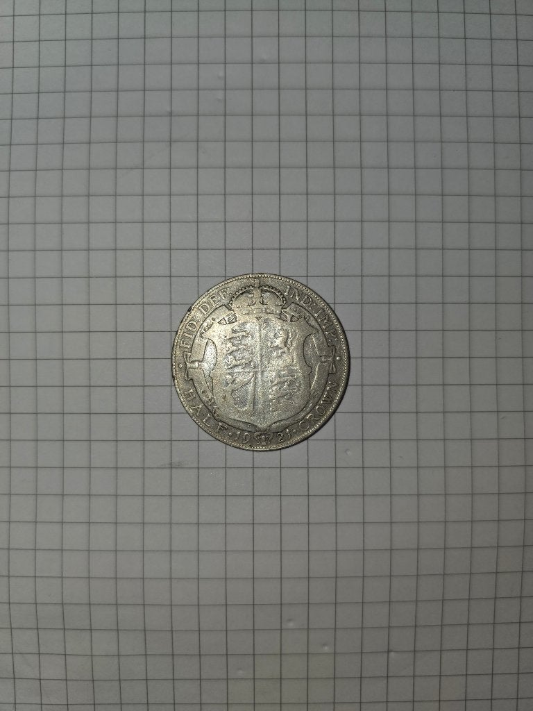 Half crown 1921, Postzegels en Munten, Ophalen, Overige landen, Losse munt, Zilver