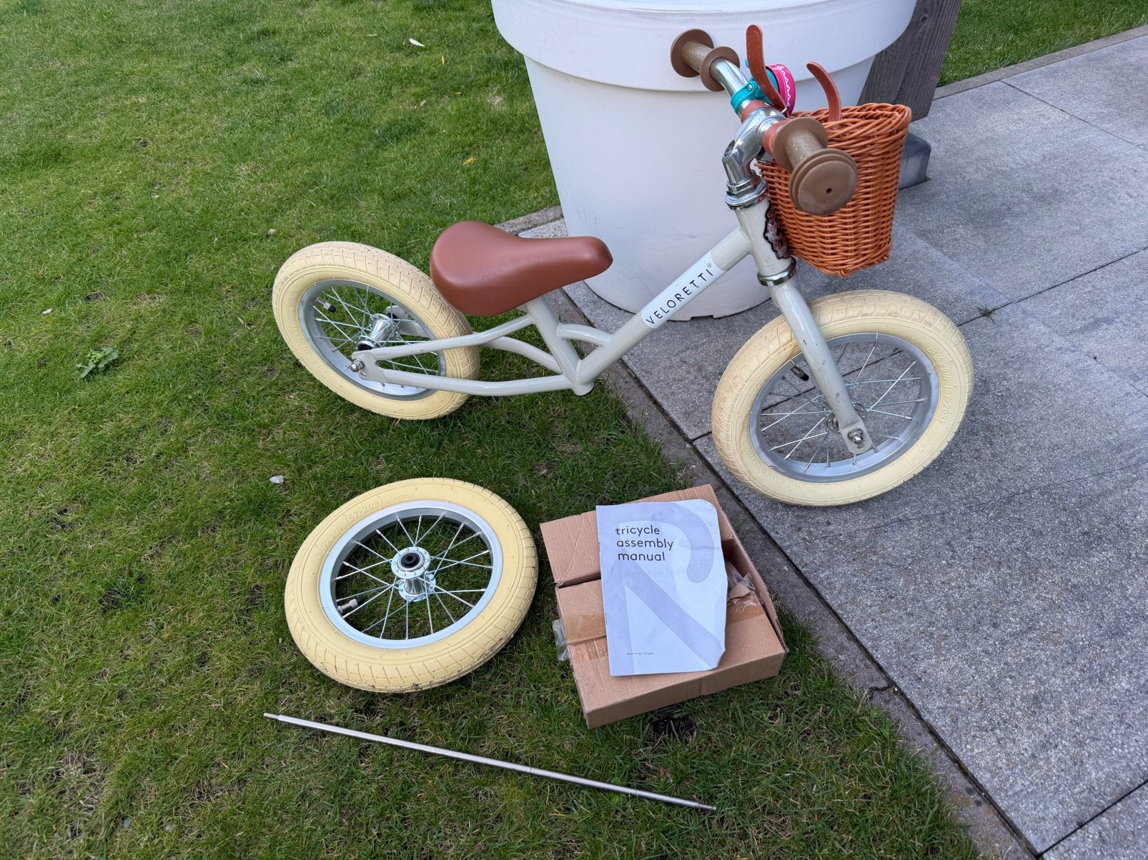 Veloretti Tricycle pebble grey, Ophalen, Gebruikt, Loopfiets