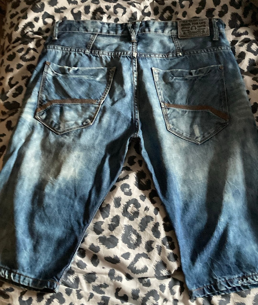 Korte spijkerbroek regular mt34 coolcat, Blauw, Ophalen of Verzenden, Coolcat, W33 - W34 (confectie 48/50)