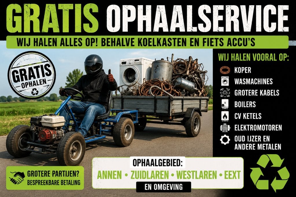 GEZOCHT oudijzer en metalen, Ophalen, Gebruikt, Koper of Messing