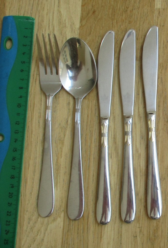 Kroontje met ZC 23/24 karat hartvergoldet bestekdelen, Ophalen of Verzenden