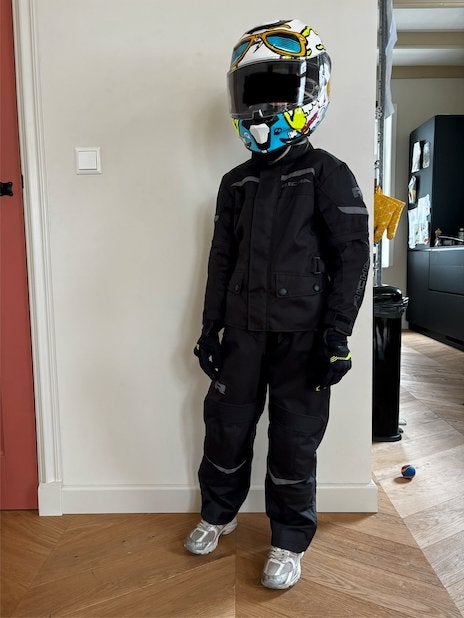 Richa Tipo Junior motorjas + motorbroek maat 140 - z.g.a.n., Motoren, Ophalen, Overige typen, Kinderen, Nieuw zonder kaartje