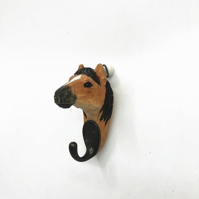 Haak Paard, hout 3,5x5,5x9cm, Huis en Inrichting, Ophalen, Wandhaken, Nieuw, Nvt