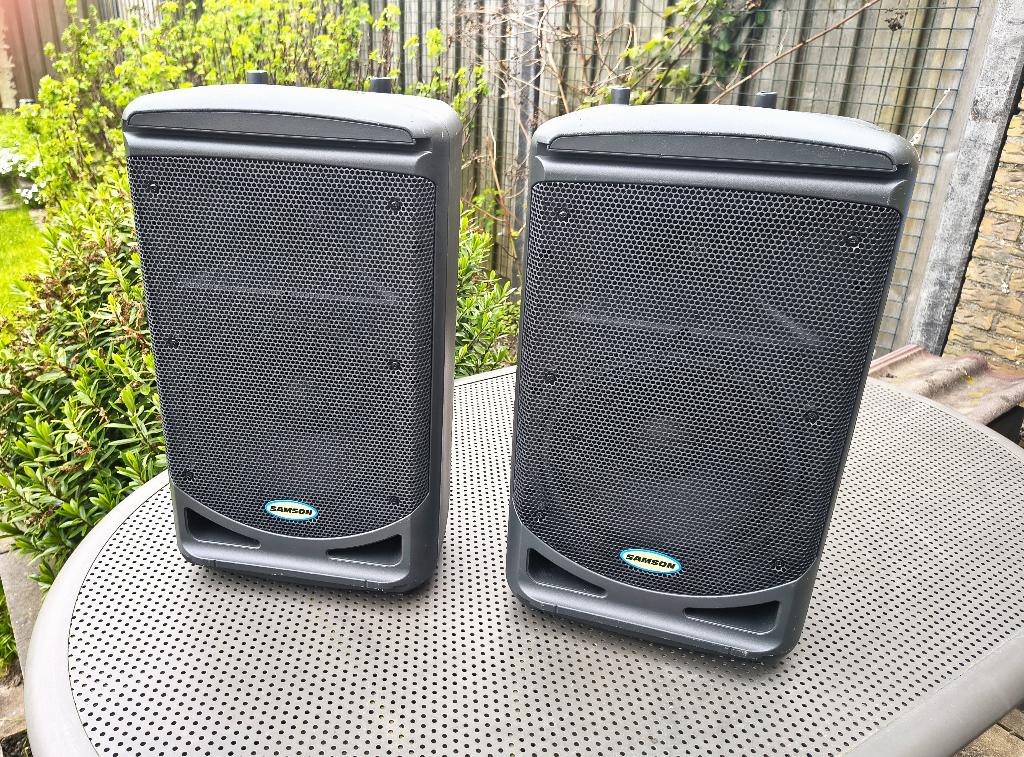 Samson passieve PA luidsprekers 250 watt, Audio, Tv en Foto, Luidsprekers, Gebruikt, Overige typen, 120 watt of meer, Overige merken