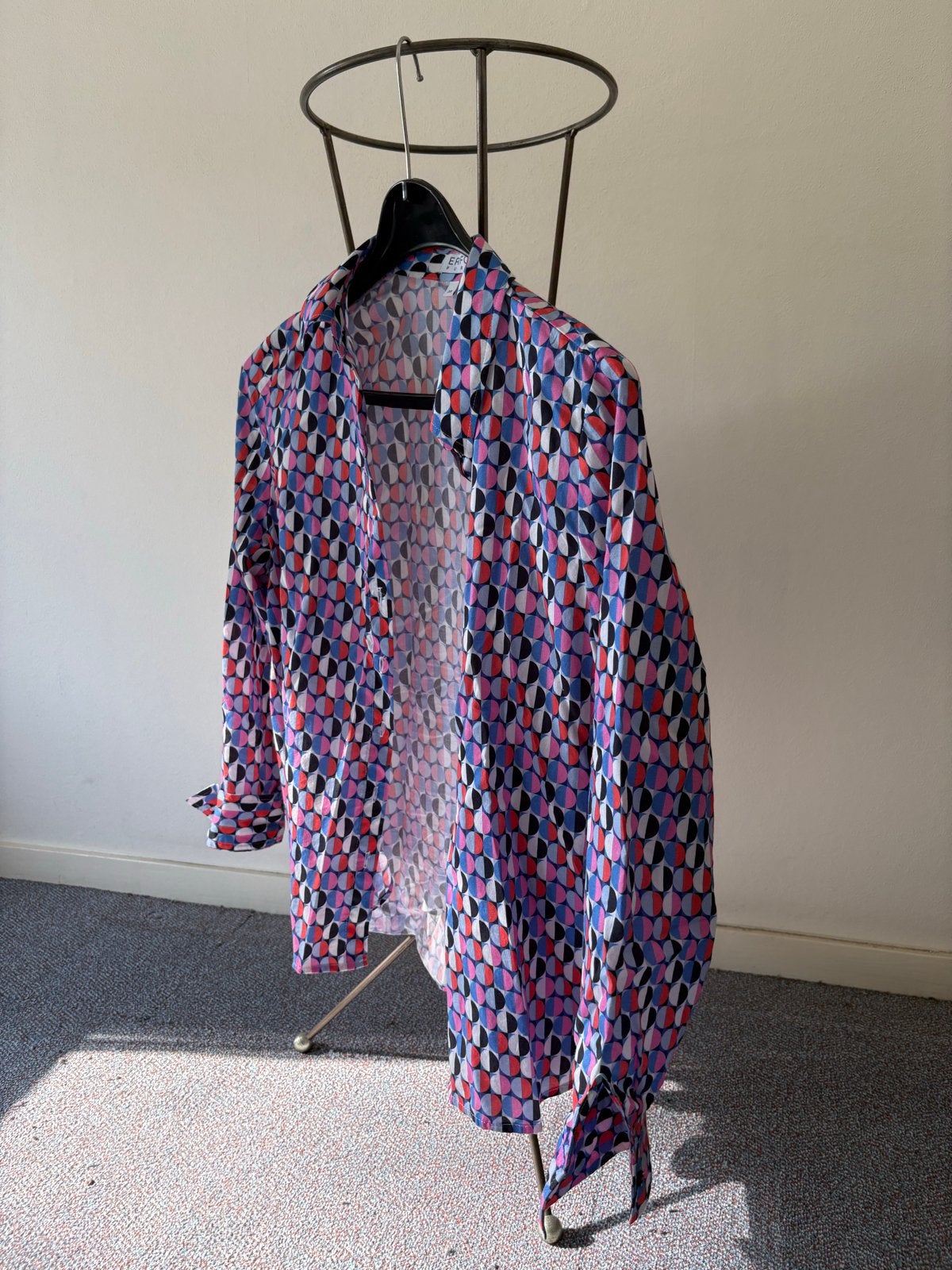 Erfo Pure Blouse met Geometrische Print - Maat 38, Kleding | Dames, Ophalen of Verzenden, Nieuw, Maat 38/40 (M), Meerkleurig