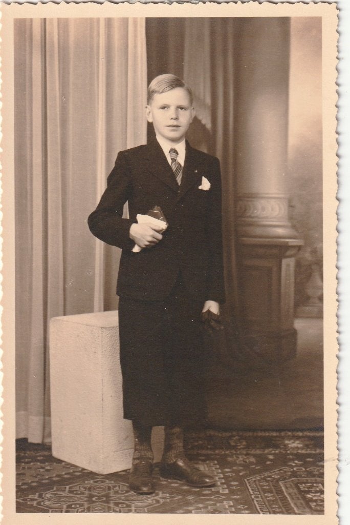 fotokaart    -  communie j-kant, Verzamelen, Verzenden, Voor 1940, Zo goed als nieuw