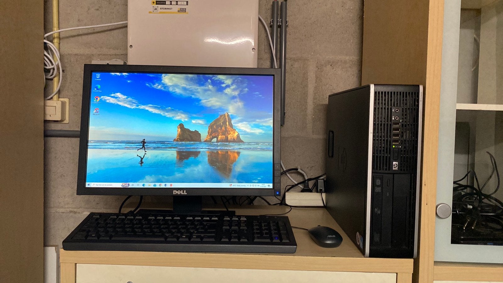 HP Pc met Windows 10 + Officepakket + Wifi + Adapter, Ophalen of Verzenden, Zo goed als nieuw, 4 Ghz of meer, SSD