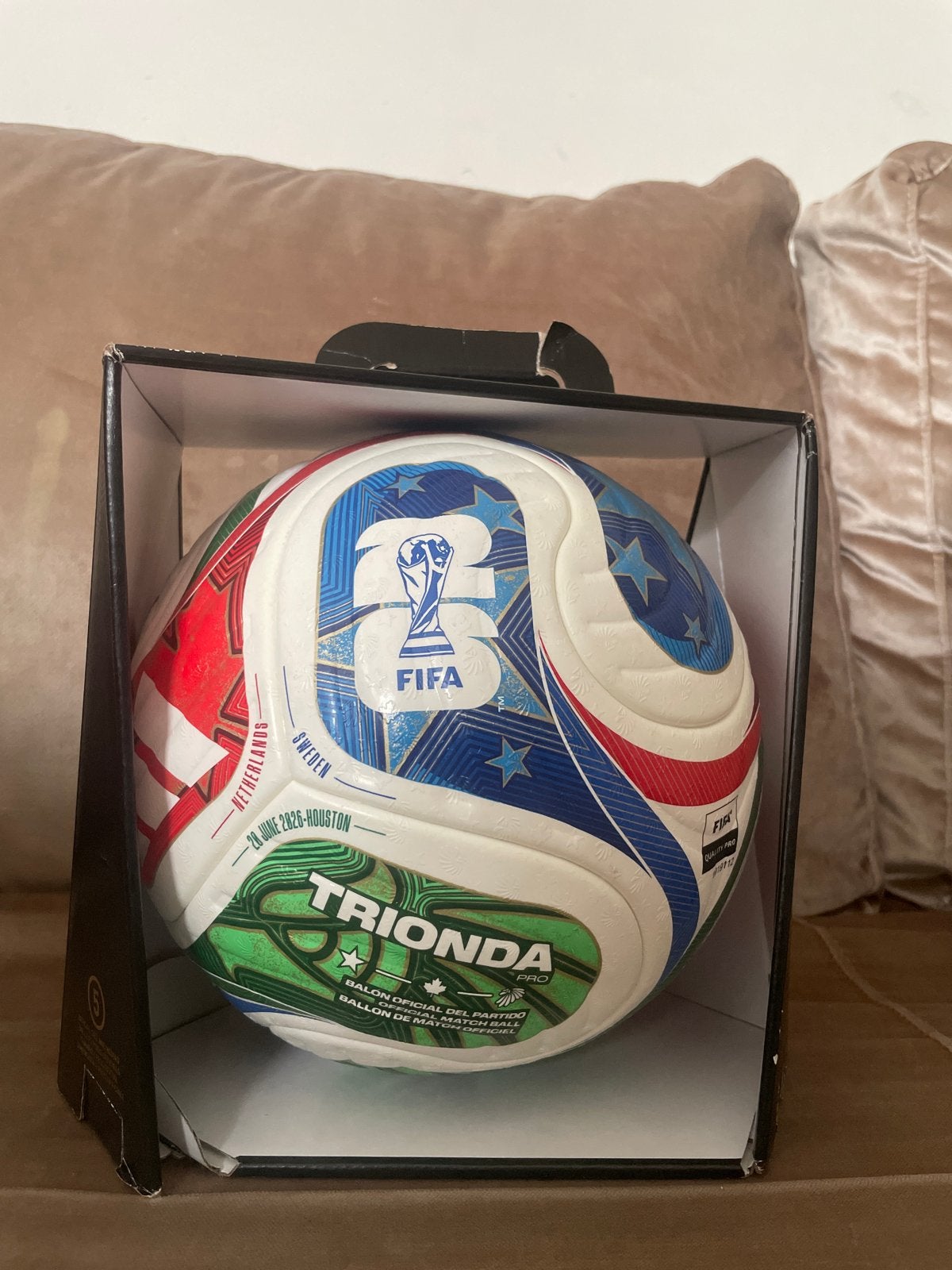 Adidas FIFA WK 2026 Voetbal - TriOnda Pro Maat 5, Ophalen of Verzenden, Nieuw, Bal
