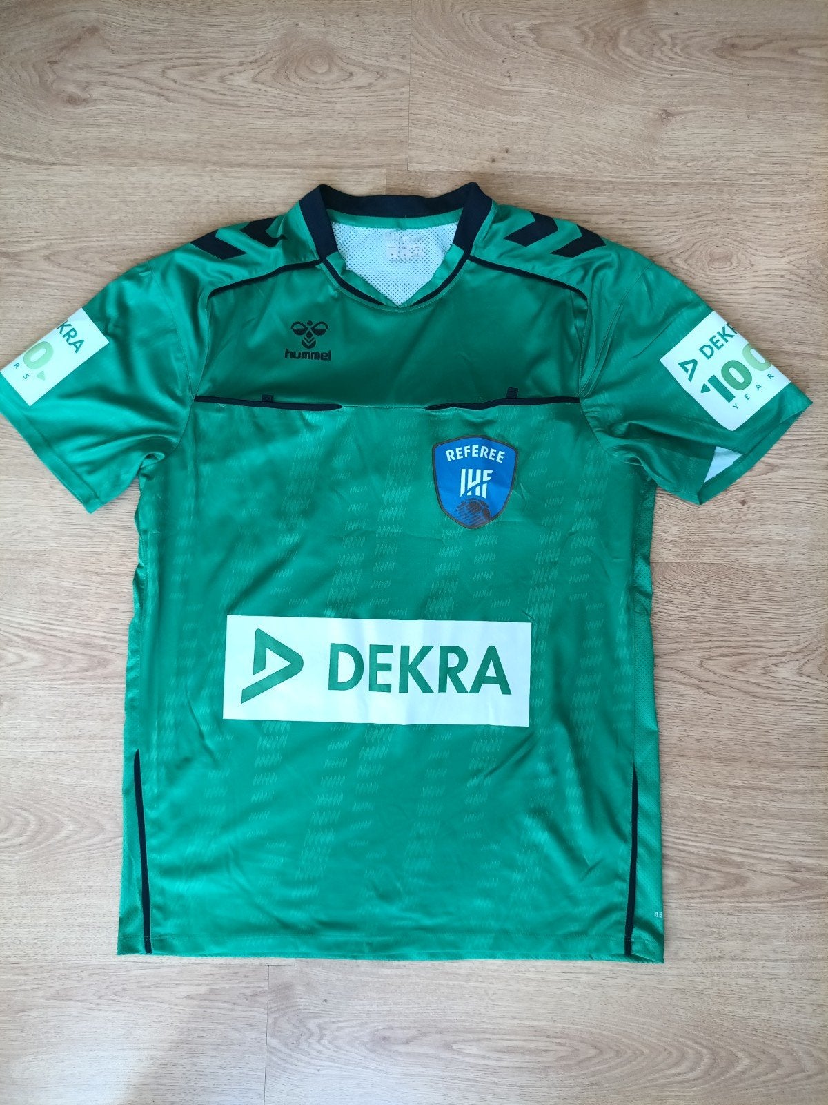 Hummel IHF Referee shirt - Groen - Maat M, Maat 48/50 (M), Nieuw, Ophalen of Verzenden, Hummel