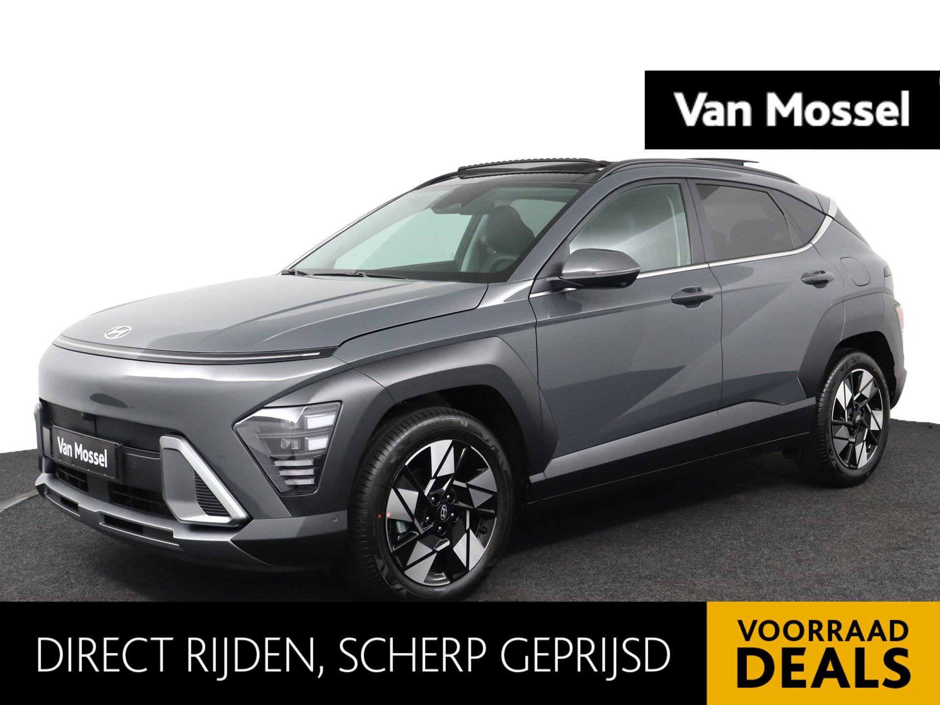 Hyundai Kona 1.6 GDI HEV Premium Sky | Lederen Bekleding | A, Auto's, Hyundai, 137 pk, Leder, Bedrijf, Nieuw