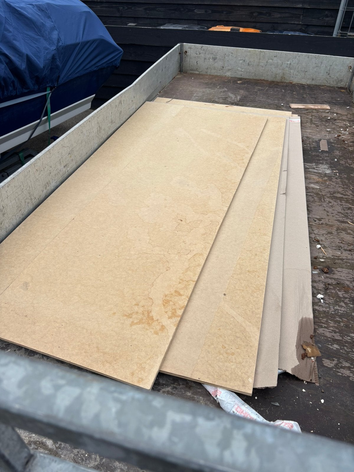 3x zachtboard plaat, Doe-het-zelf en Verbouw, Hout en Planken, Ophalen, Minder dan 25 mm, Plank, Minder dan 200 cm
