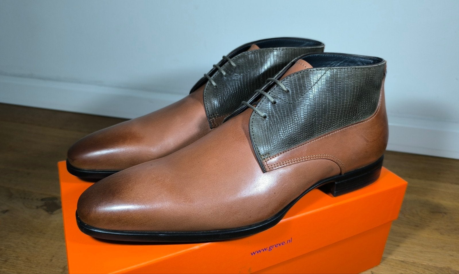 Greve exclusieve herenschoenen, nieuw maat 10 / 44,5, Ophalen, Overige kleuren, Nieuw, Greve