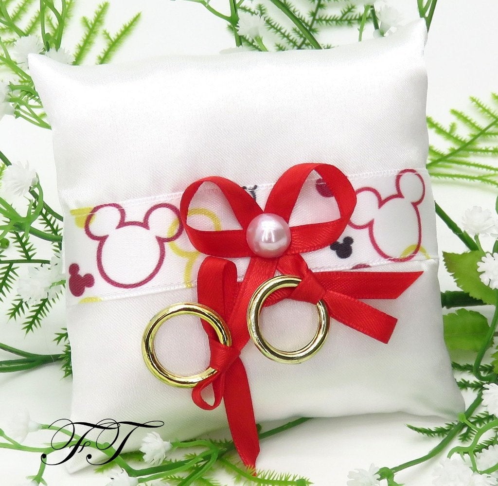 Schitterende Disney honden ringkussentje met Mickey Mouse., Ophalen of Verzenden, Nieuw, Versiering, Geboorte of Huwelijk