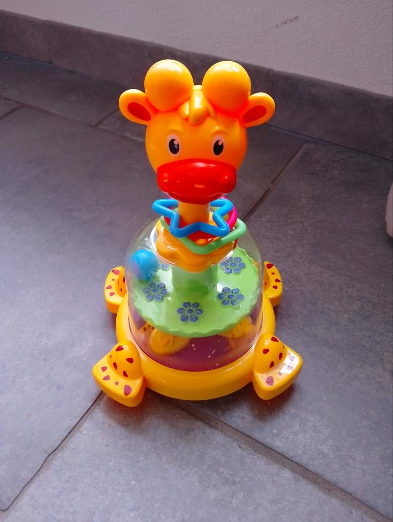 Vrolijke Giraffe Rammelaar met Geluid en Beweging, Ophalen of Verzenden, Gebruikt, Rammelaar, Met geluid