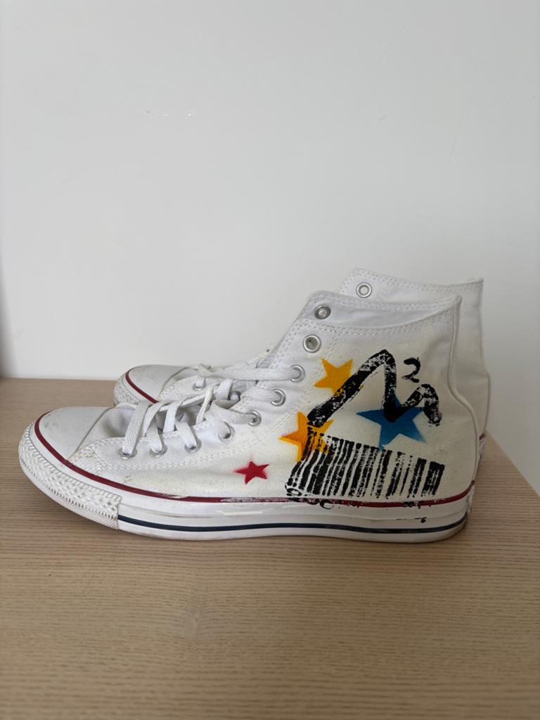 Converse All Star sneakers maat 44,5, Ophalen of Verzenden, Gedragen, Wit, Sneakers of Gympen