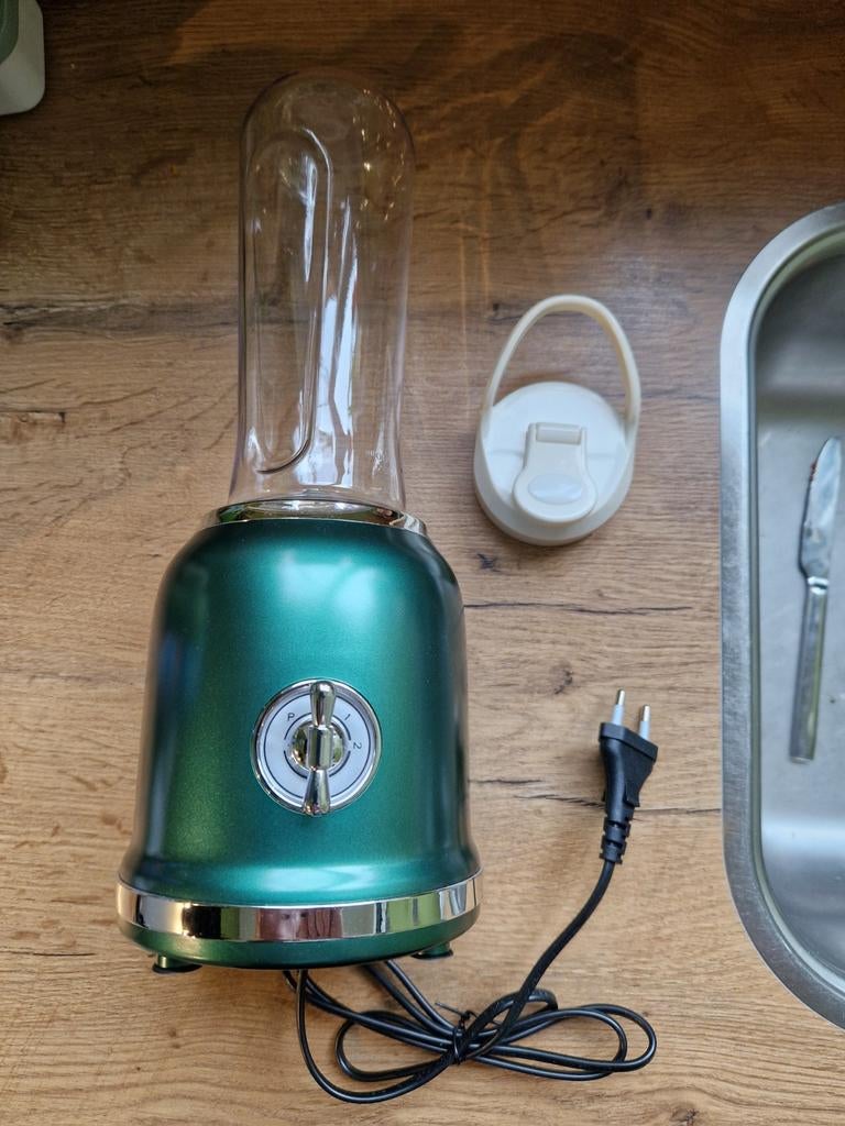 Nieuwe Elektrische Smoothie Maker - Groen, Ophalen of Verzenden, Nieuw, Powerblender
