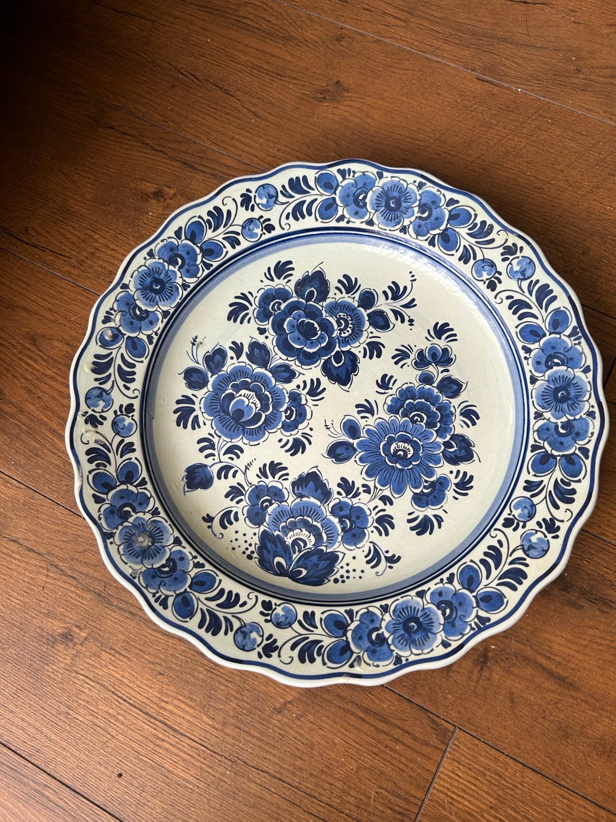 Delfts Blauw Wandbord - Handwerk Holland, Ophalen of Verzenden