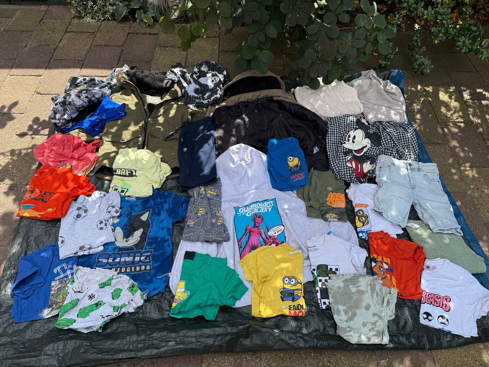 Kledingpakket Jongen: Bart Simpson, Pokemon, Minions, Sonic, Ophalen, Gebruikt, Jongen