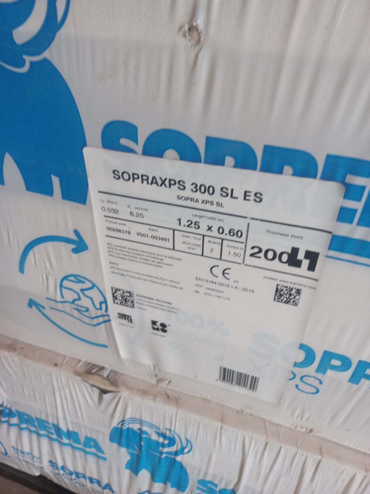soprema xps vloer isolatie, Doe-het-zelf en Verbouw, Isolatie en Afdichting, Ophalen of Verzenden, Overige materialen, 12 cm of meer