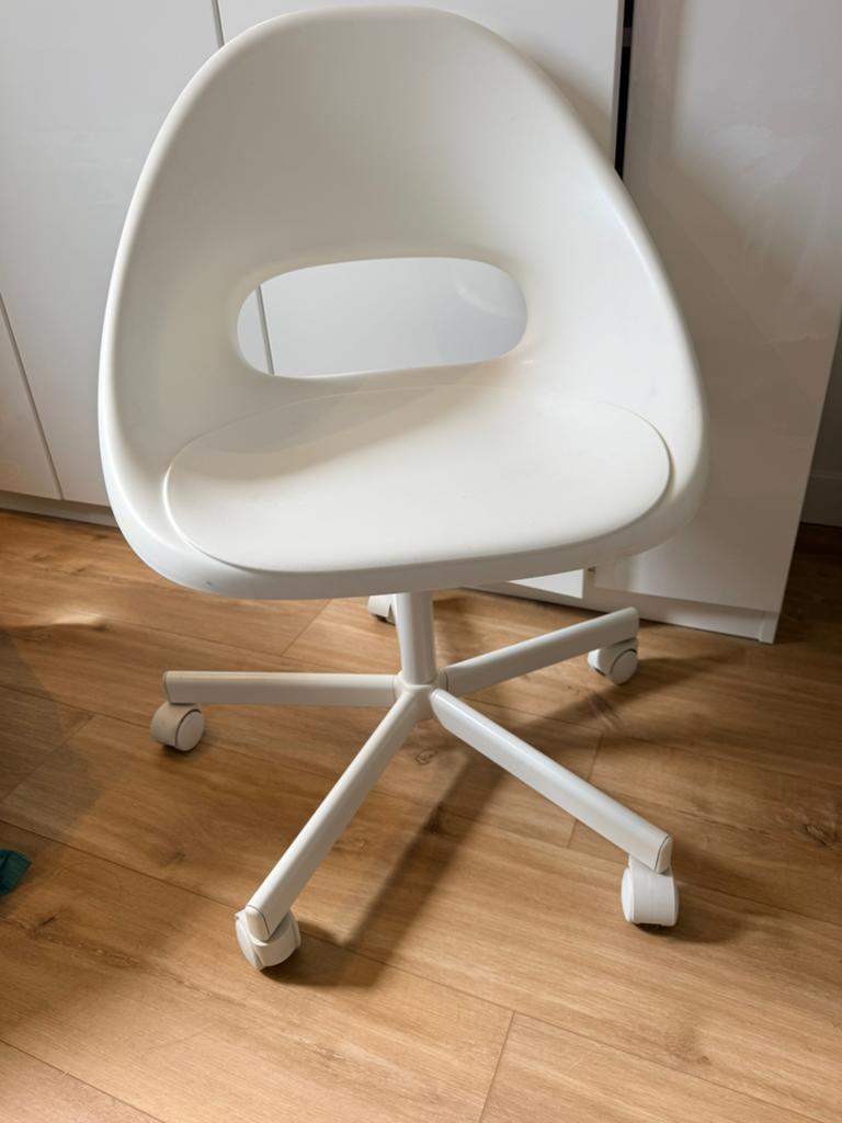 IKEA Loberget bureaustoel, Huis en Inrichting, Bureaustoelen, Ophalen, Zo goed als nieuw, Wit, Bureaustoel