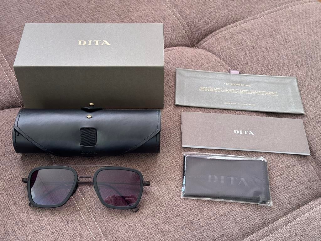 Dita Flight 006 Black/Black, Sieraden, Tassen en Uiterlijk, Zonnebrillen en Brillen | Heren, Overige merken, Zonnebril, Zwart