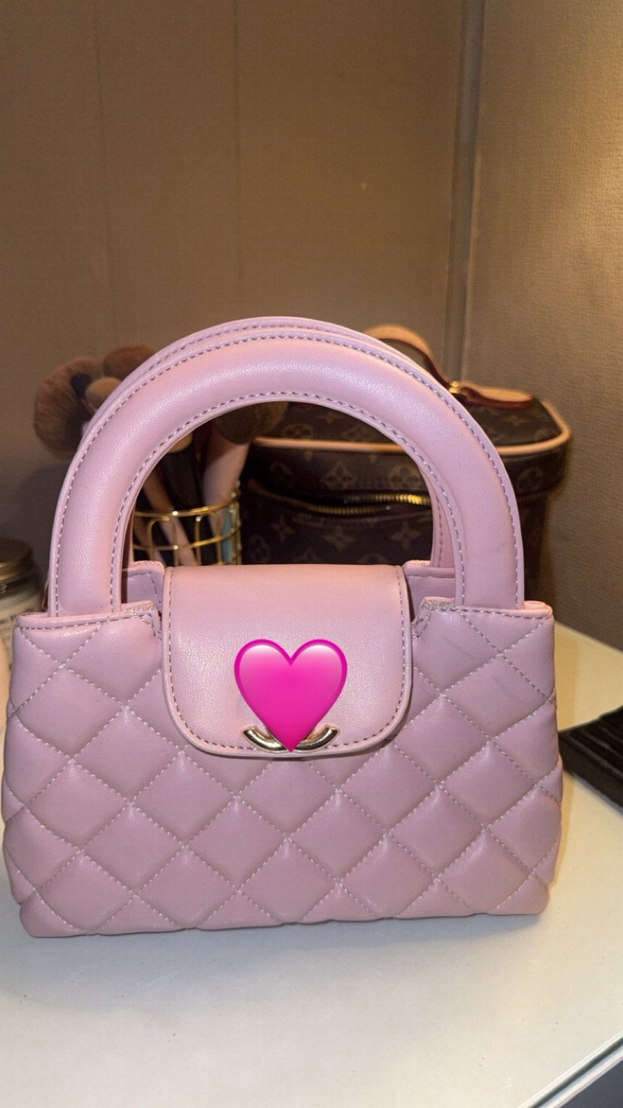 Roze handtas, Ophalen of Verzenden, Zo goed als nieuw, Roze, Handtas