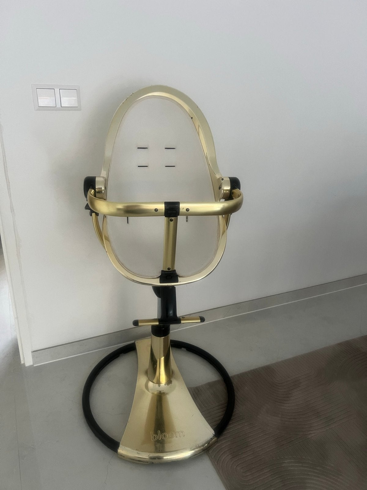 Bloom Fresco Chrome kinderstoel goud/zwart, Kinderen en Baby's, Kinderstoelen, Ophalen of Verzenden, Gebruikt, Meegroeistoel, Aanschuifbaar