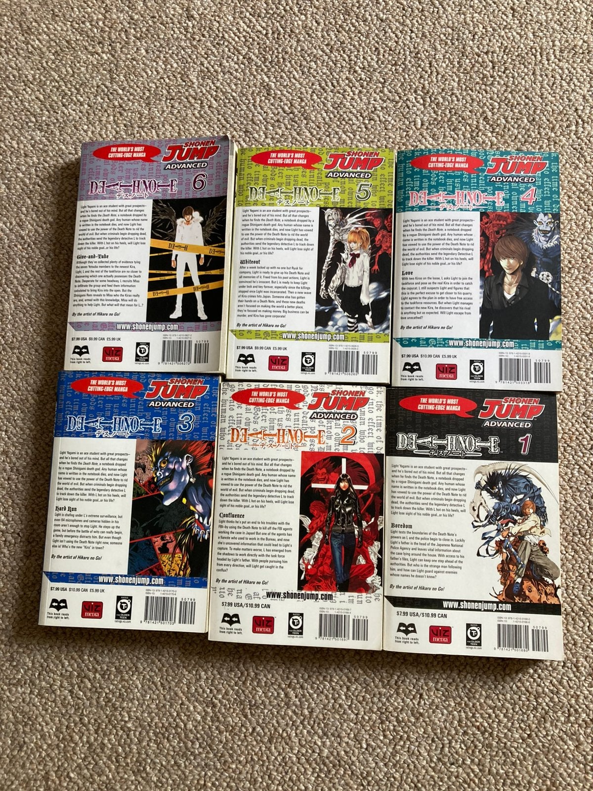 Deathnote serie, Verzamelen, G1, Verzenden, Gebruikt