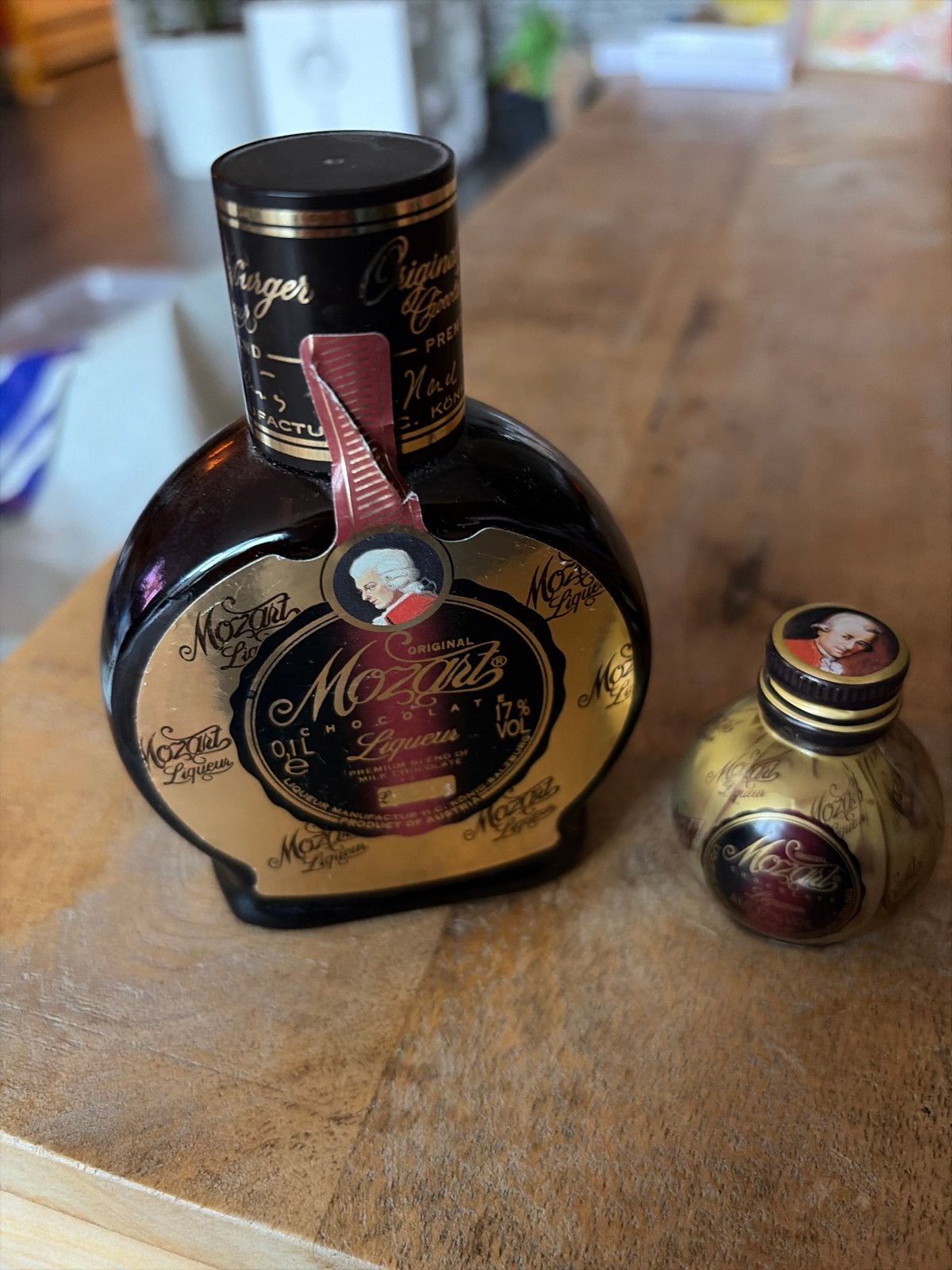Mozart Chocolade Likeur - 0.1L Flesje en Miniatuur, Ophalen of Verzenden, Gebruikt