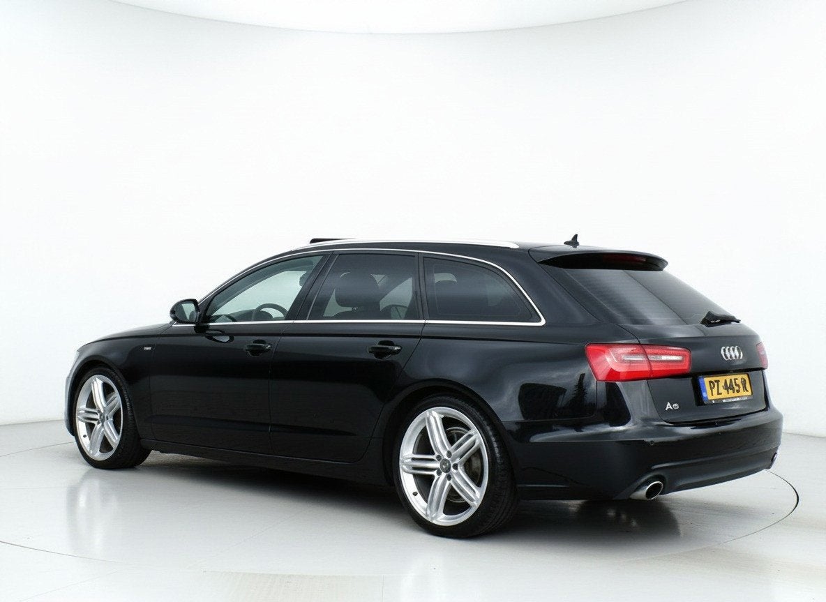 Audi A6 Avant 3.0 TDI Pro Line S-Line-Leer-Xenon-Camera-Memo, Auto's, Euro 5, Zwart, Navigatiesysteem, Zwart