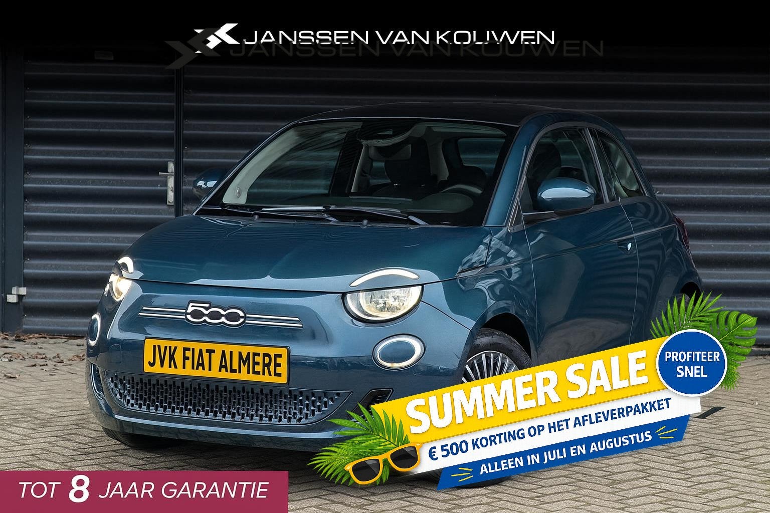 Fiat 500 1.0 Hybrid Torino Launch Edition Nieuw Model Full L, Stof, Parkeersensor, Euro 6, 4 stoelen