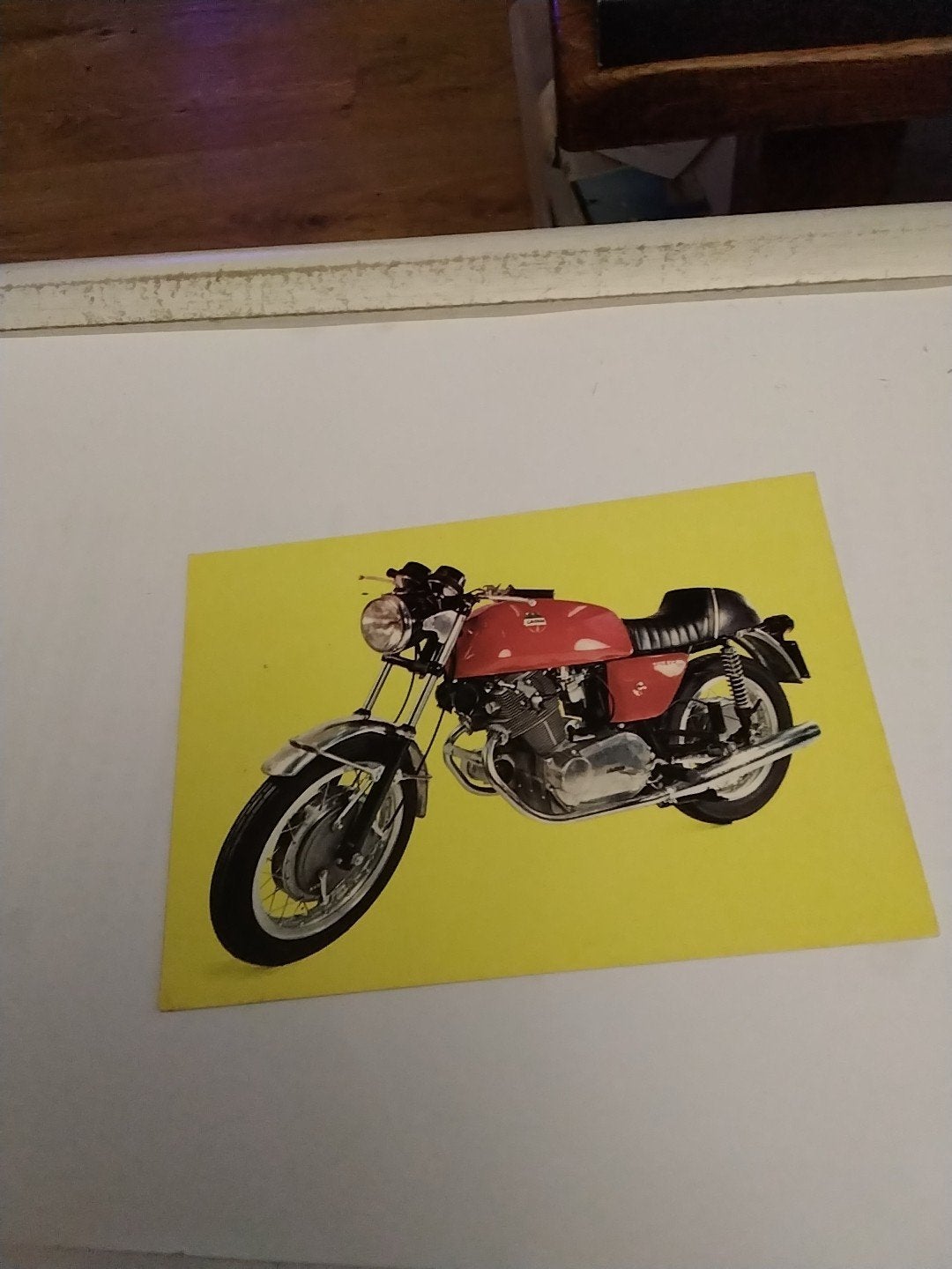 Vintage Ansichtkaart Laverda Motorfiets (Jaren '70), Ophalen of Verzenden