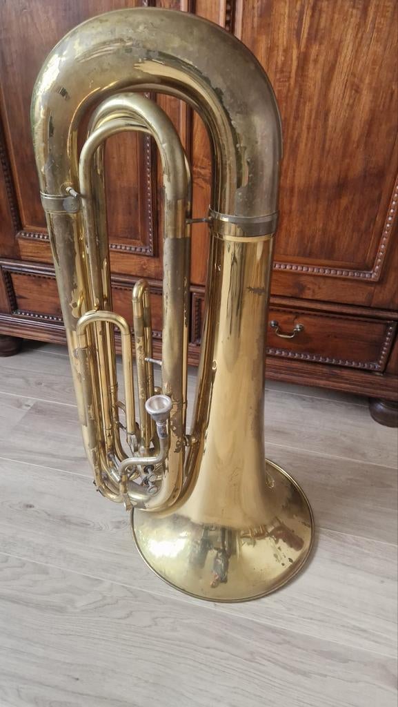 DEG Dynasty schouderbas contrabas blaasinstrument koperwerk, Muziek en Instrumenten, Blaasinstrumenten | Tuba's, Ophalen, Gebruikt