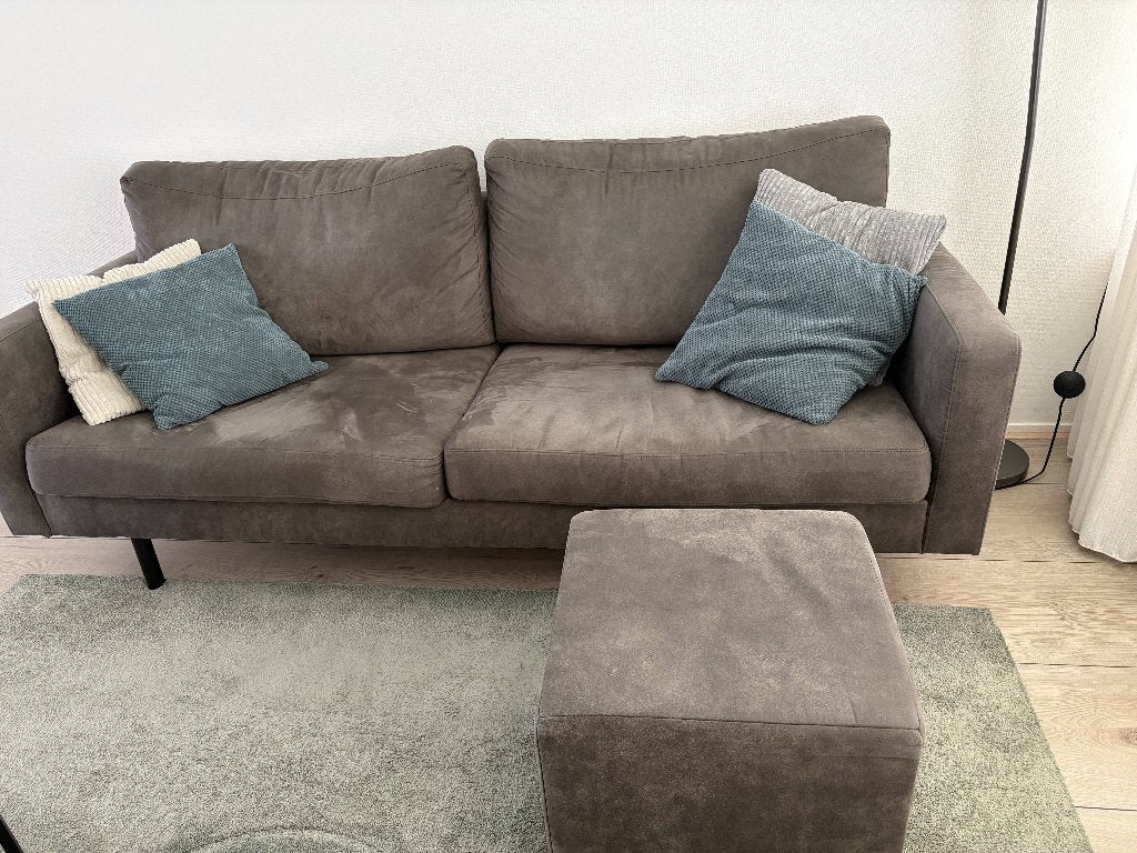 Bank - Collin 2,5-zits inclusief hocker!, Huis en Inrichting, Ophalen, Gebruikt, Driepersoons, 75 tot 100 cm