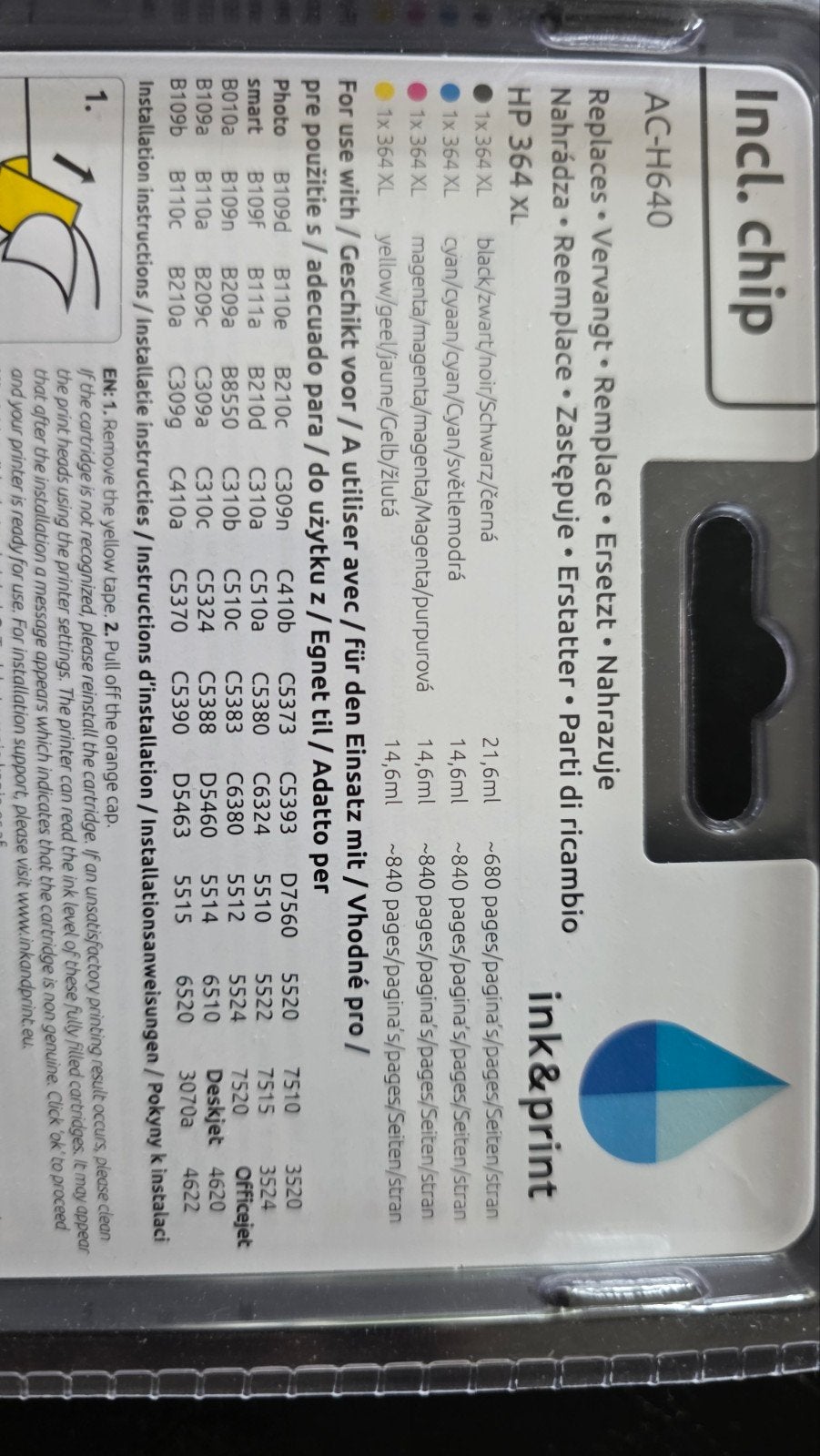 HP 364 XL Inktcartridges - Zwart, Cyaan, Magenta, Geel, Computers en Software, Printers, Kleur printen, Printer, Inkjetprinter