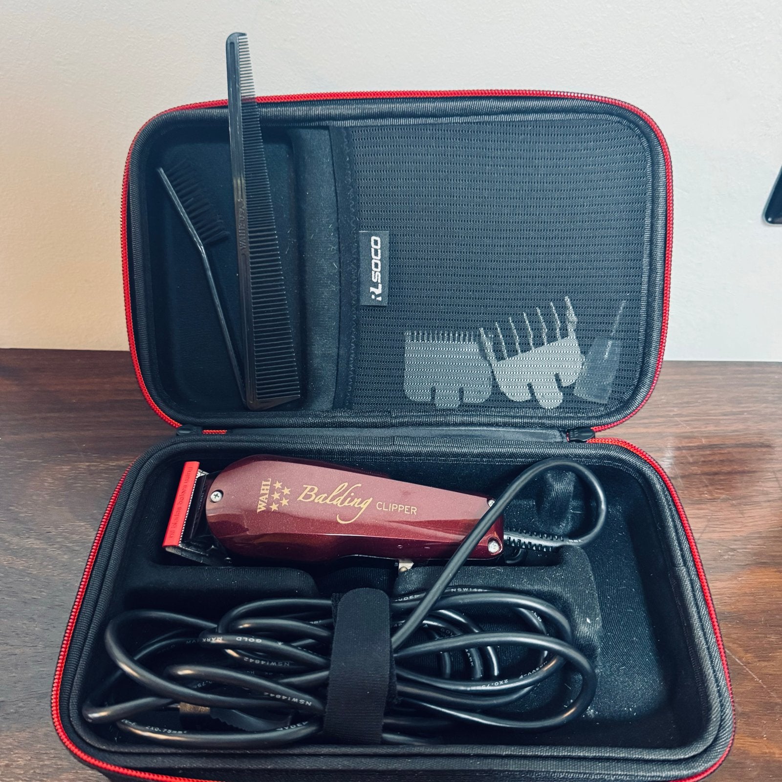 Wahl Balding Clipper met softshell case, Ophalen of Verzenden, Zo goed als nieuw, Tondeuse
