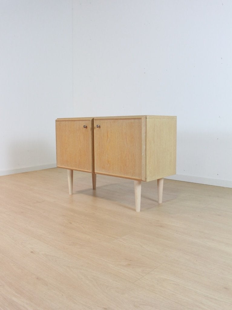 vintage Japandi design dressoir klein, Ophalen, Gebruikt, 25 tot 50 cm
