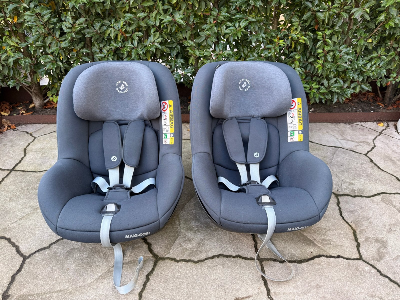2x Maxi-Cosi Pearl Smart i-Size autostoel met 2wayFix base, Ophalen, Gebruikt, 0 t/m 18 kg, Verstelbare rugleuning