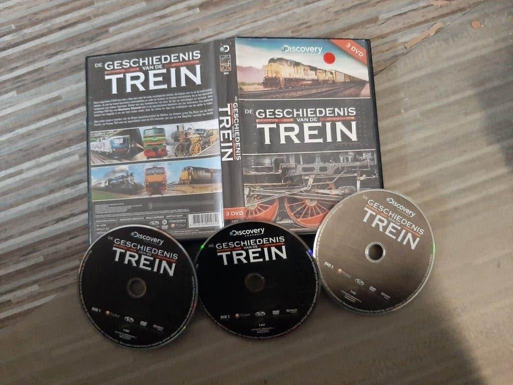 De Geschiedenis van de TREIN -3 DVD Set Discovery, Verzamelen, Ophalen, Zo goed als nieuw, Trein, Overige typen
