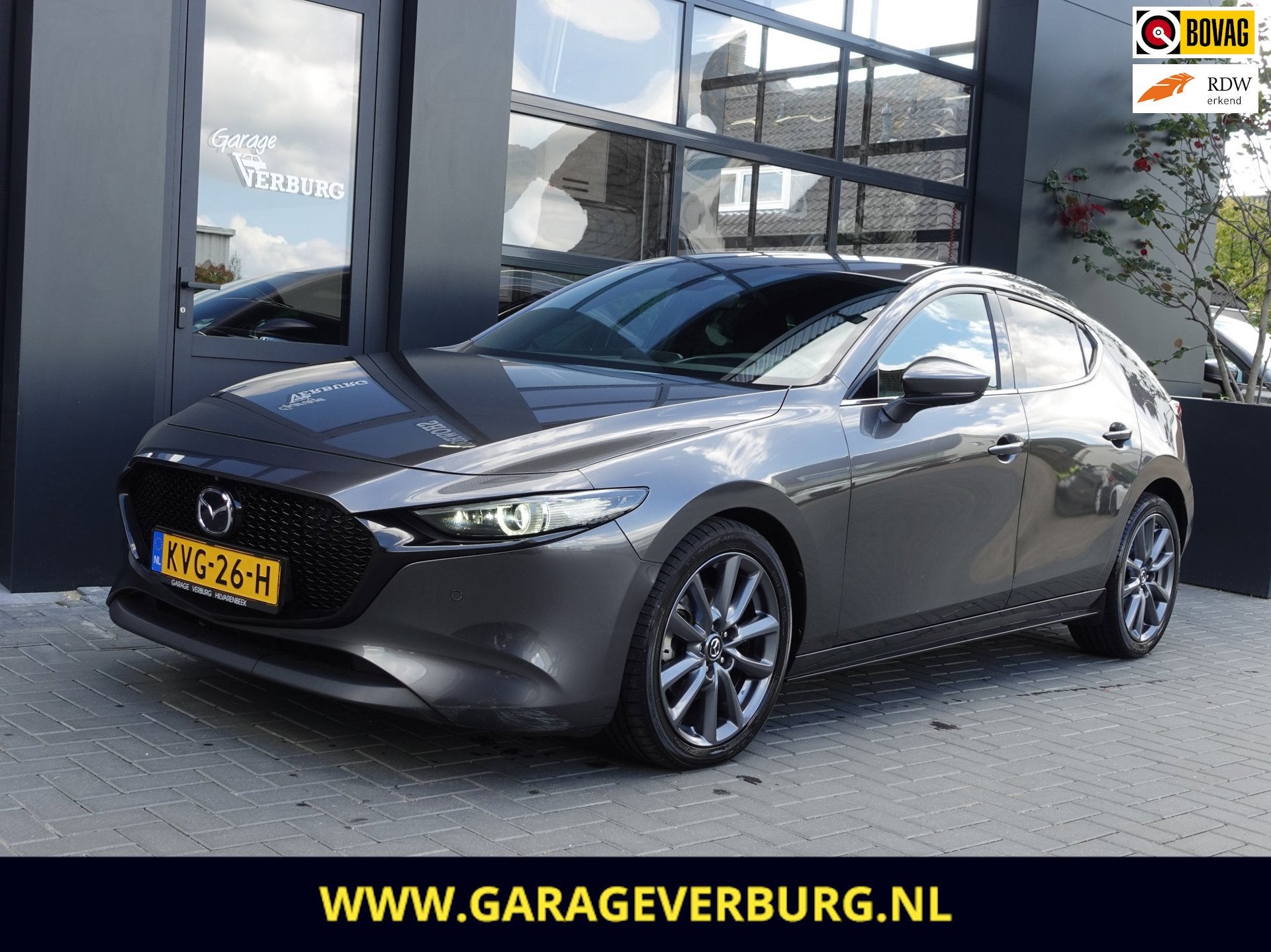 Mazda 3 2.0 e-SkyActiv-G M Hybrid 150 Sportive (Navi/Carplay, Auto's, Mazda, 1998 cc, Stof, Gebruikt, 4 cilinders