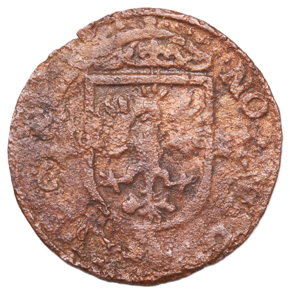 Duit Deventer z.j. (1628). Fr., Ophalen of Verzenden, Vóór koninkrijk, Overige waardes, Losse munt
