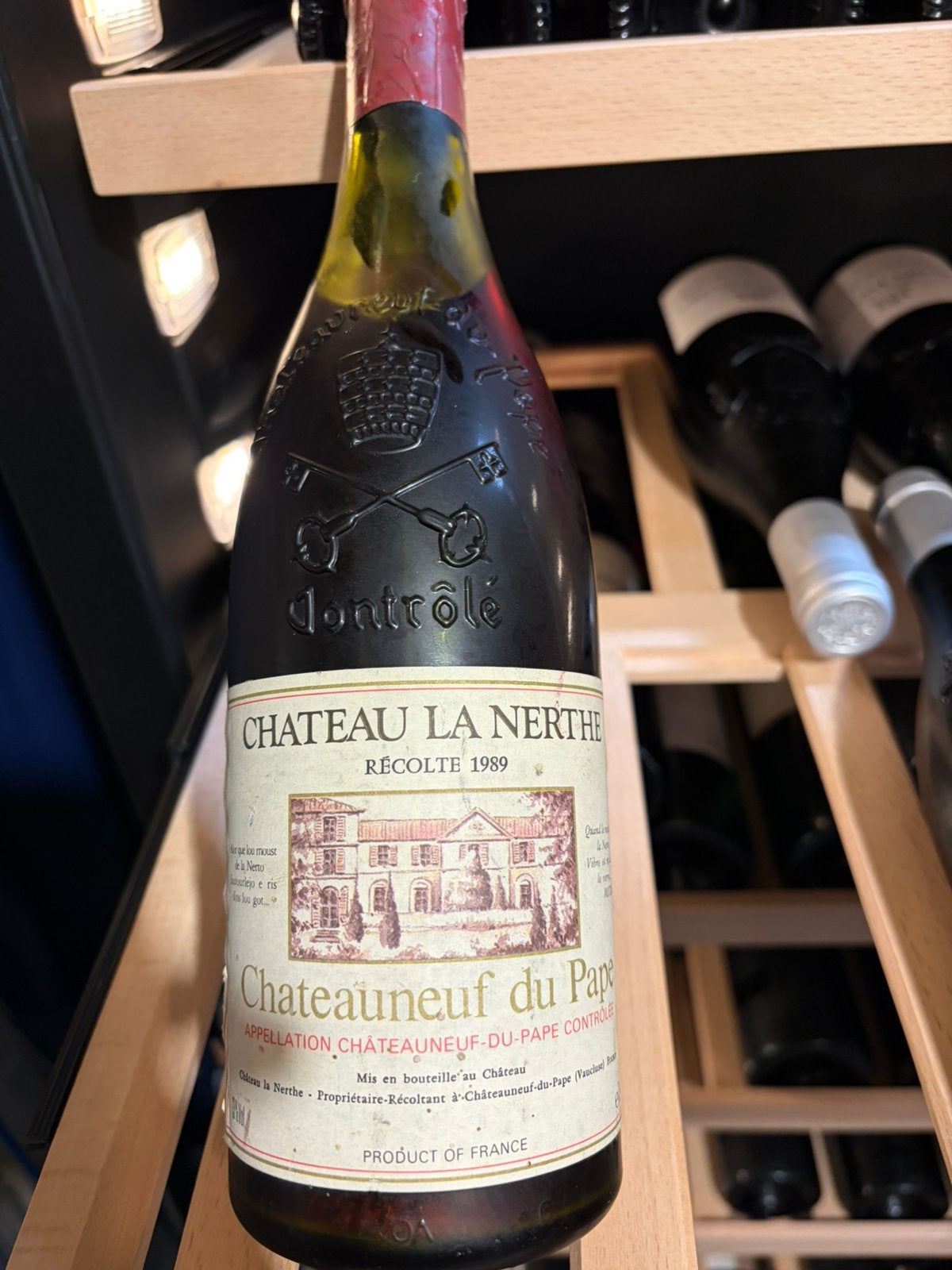 3 rode wijn Châteauneuf Du Pape La Nerthe 1989,1993 en 1994, Ophalen of Verzenden, Frankrijk, Rode wijn