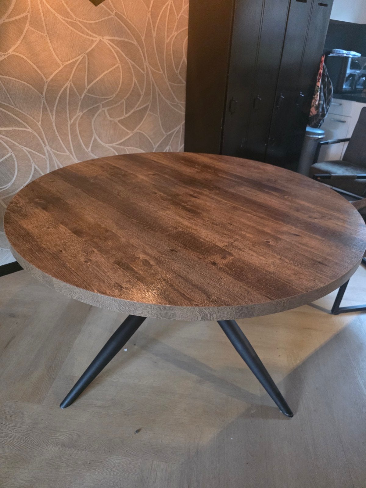 Ronde eettafel, 140cm, hoogwaardig HPL, Ophalen of Verzenden