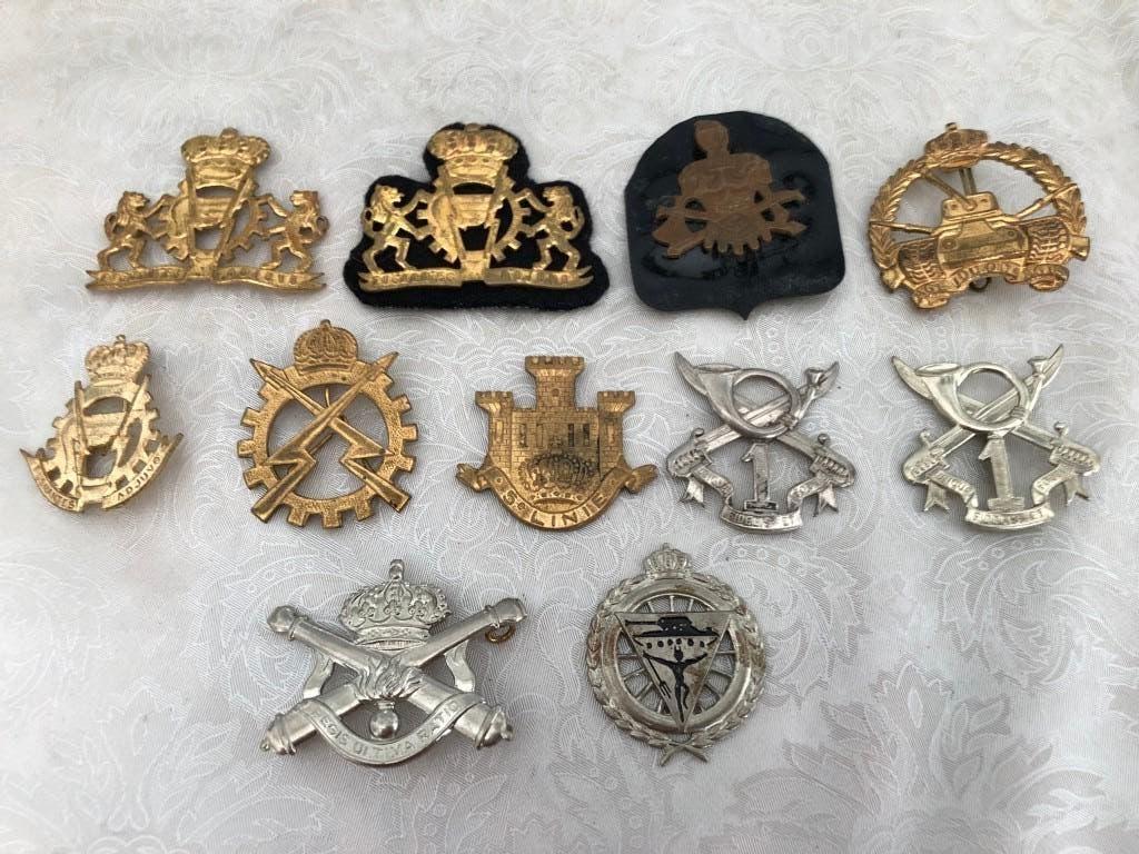 Emblemen, badges, baret Belgische eenheden, Verzamelen, Ophalen of Verzenden, Landmacht, Overige gebieden, Embleem of Badge