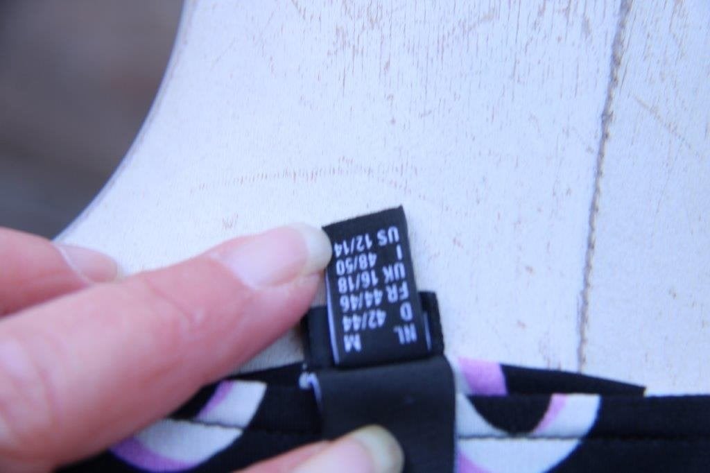 Jurk zwart/ lila/ creme Yoek mt 42/44 Vaste prijs, Yoek, Zwart, Maat 42/44 (L), Ophalen of Verzenden