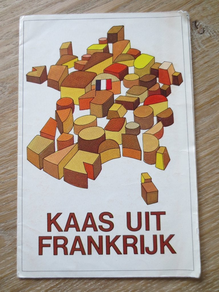 Receptenboekje: Folder met kaas uit Frankrijk. Ruim 25 kazen, Tapas, Hapjes en Dim Sum, Ophalen of Verzenden, Zo goed als nieuw