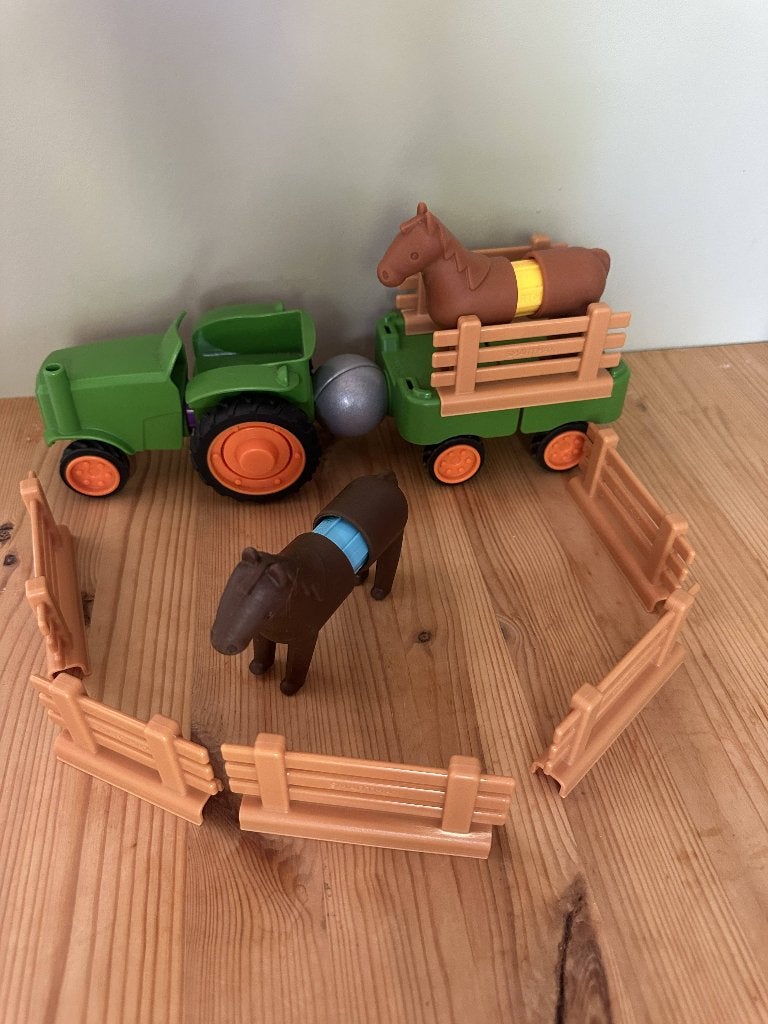 SmartMax My First Tractor met aanhanger, dieren en boer, Ophalen of Verzenden, Zo goed als nieuw