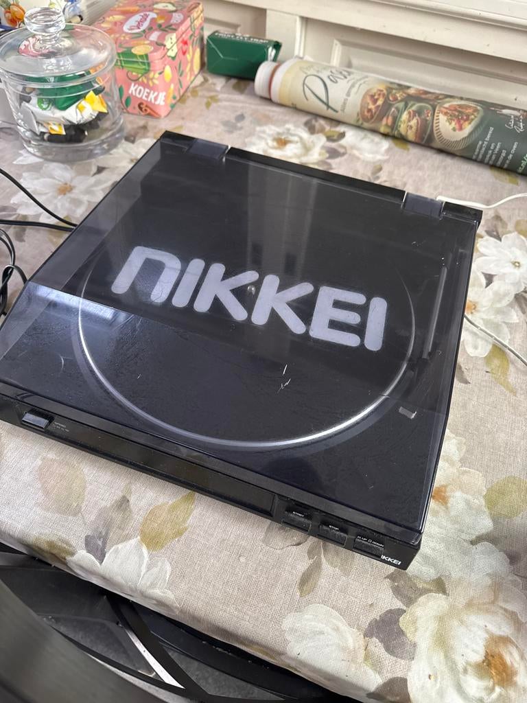 Nikkei Platenspeler - Zwart, Gebruikte Staat, Let op, Audio, Tv en Foto, Platenspelers, Ophalen, Gebruikt, Platenspeler, Overige merken