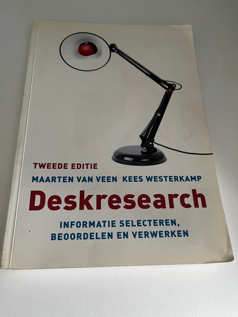 Deskresearch - Informatie Selecteren, Beoordelen en Verwerke, Ophalen of Verzenden, Gamma, Gelezen, HBO